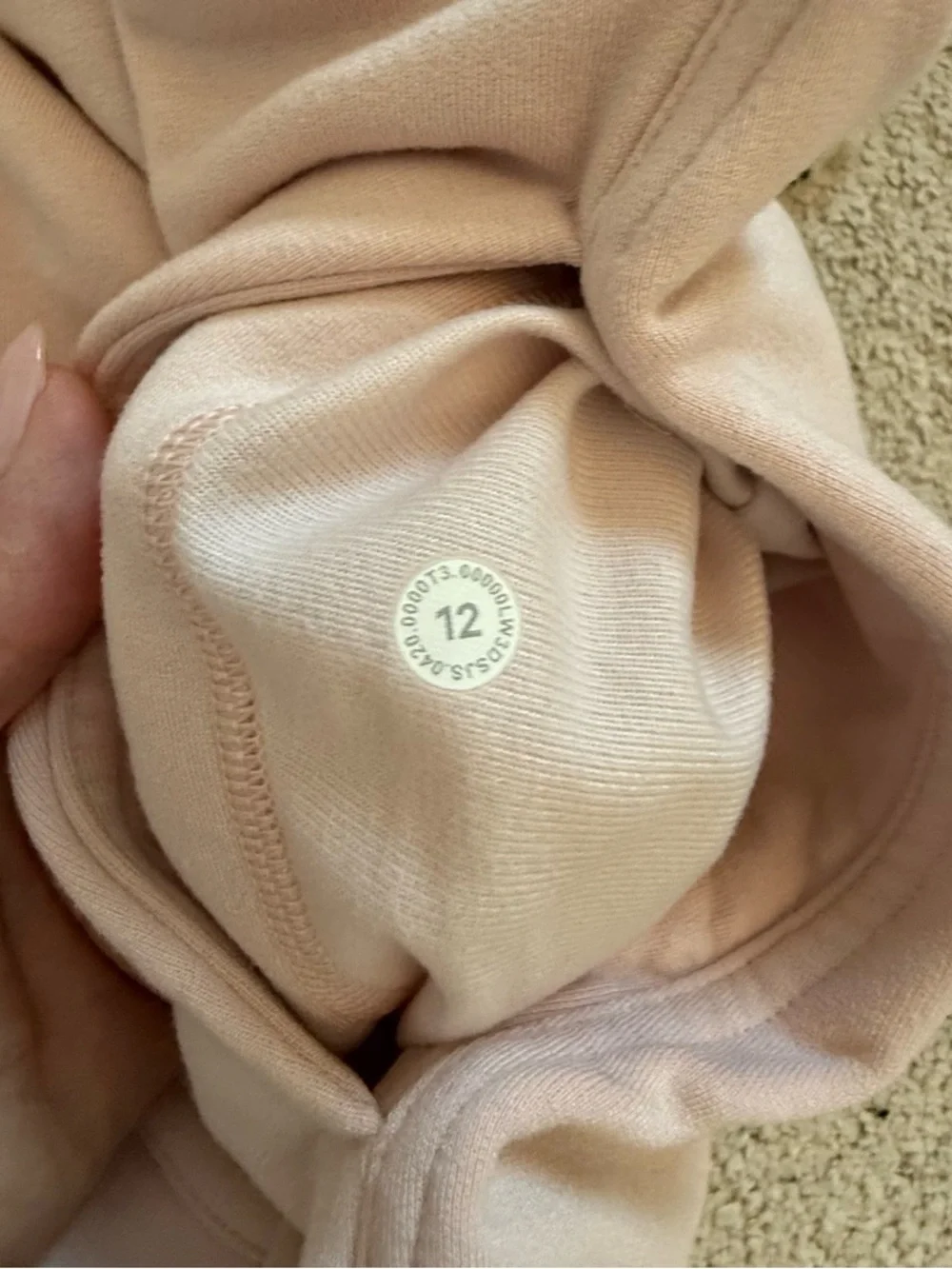 Lululemon Warm Down Funnel Neck Light Pink Size 12 Style Number: W3DSJS